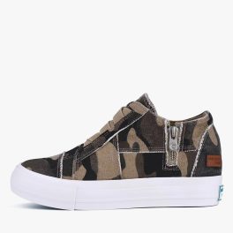 Sneakers for Womens Fashion Platform Hidden Heel Slip On Sneaker Non Slip Side Zipper