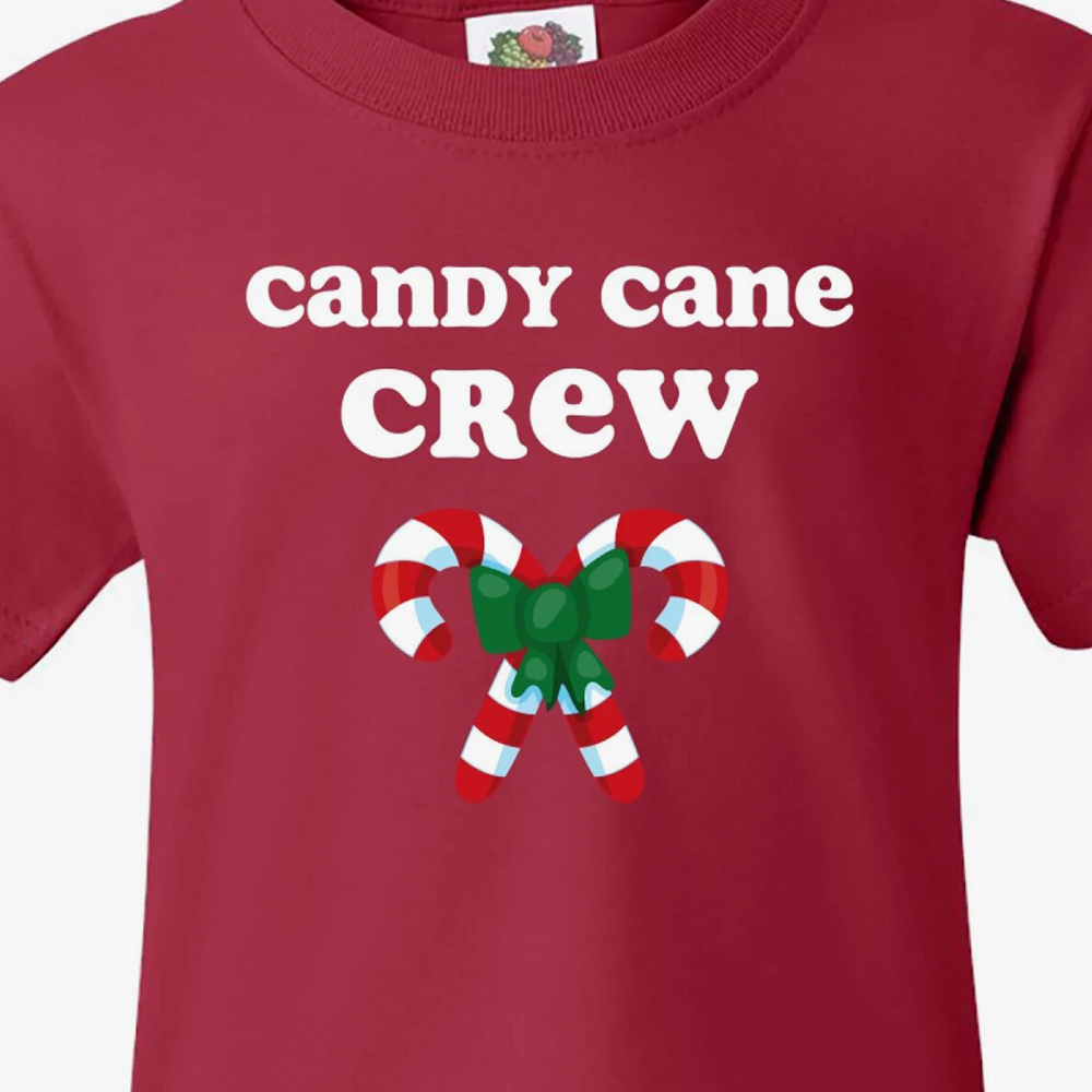 Inktastic Candy Cane Crew Toddler & Fireworks Canadian Flag Men and Women T-Shirt - Image 3