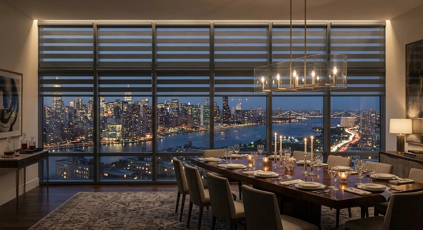 Dual Sheer Dining Room
